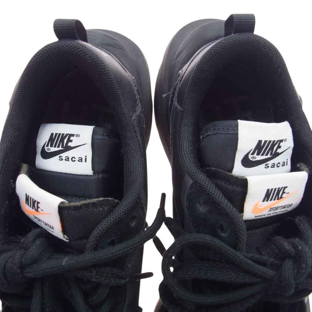 NIKE ナイキ DD1875-001 × sacai VaporWaffle Black Gum サカイ ヴェイパーワッフル スニーカー ブラック系 26.5cm【中古】