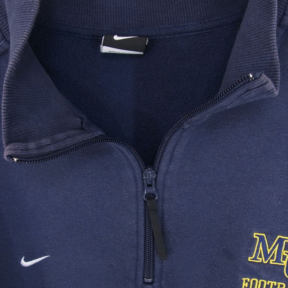 NIKE ナイキ 125375-43V HALF ZIP SWEAT ハーフジップ スウェット ネイビー系 XXL【中古】