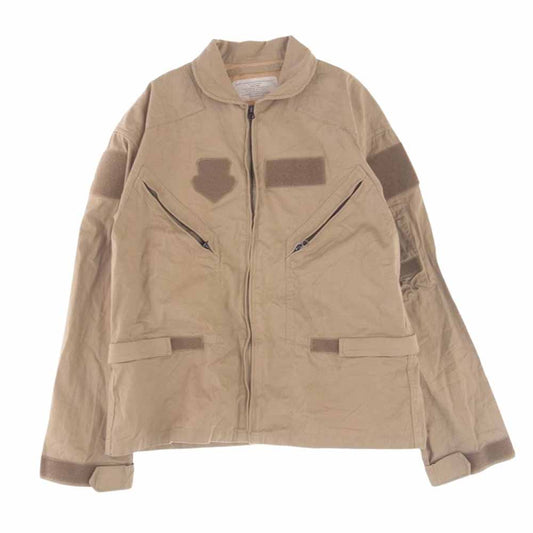 セスラー MIL-J-38183A USAF JACKET INTEMEDIATE COLD WEATHER CWU-27P アメリカ空軍 TALONジップ ラウンドカラー ミリタリージャケット ベージュ系 L【中古】