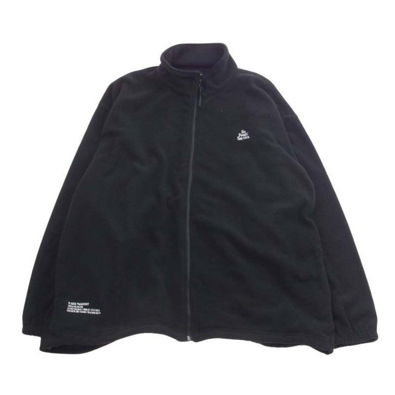 フレッシュサービス 23AW FSW-23-ST 261 ReFresh!Service. FLEECE TRACK SUIT フリース トラック セットアップ ジャケット パンツ ブラック系 L【中古】