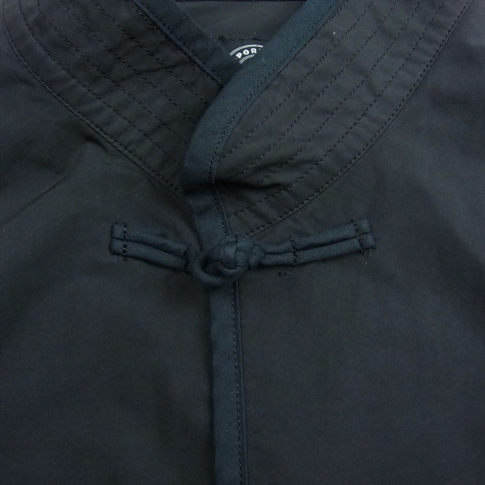 PORTER CLASSIC ポータークラシック 23AW PC-026-2442 WEATHER CHINESE COAT ウェザー チャイニーズ コート チャイナ ジャケット ブラック系 2【中古】