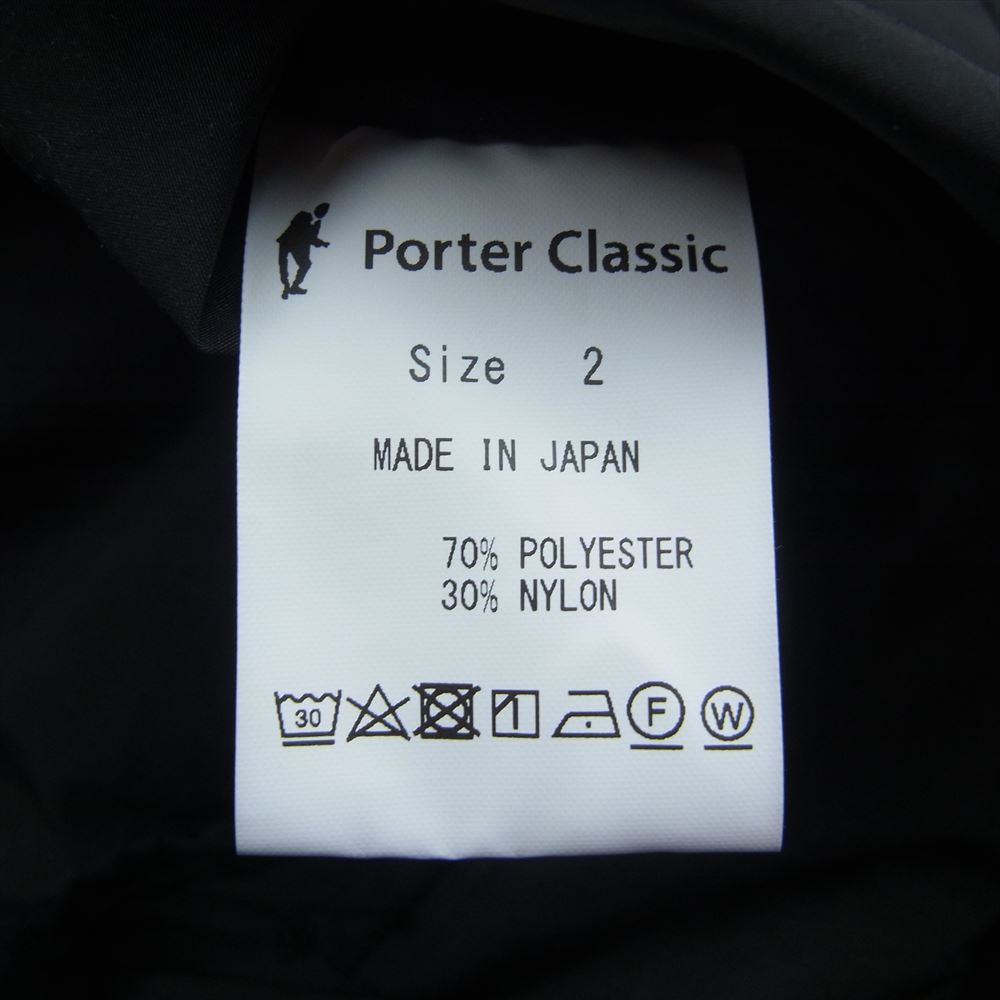 PORTER CLASSIC ポータークラシック 23AW PC-026-2442 WEATHER CHINESE COAT ウェザー チャイニーズ コート チャイナ ジャケット ブラック系 2【中古】