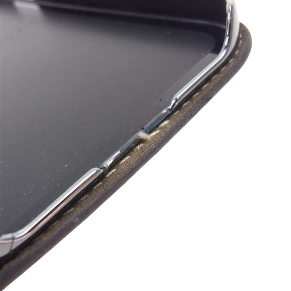 ボナベンチュラ iPhone 12 アイフォン レザー 手帳型 スマホ ケース ベージュ オフホワイト系 ベージュ系【中古】