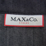 MAX&CO マックスアンドコー デニム 3B ジャケット スラックス セットアップ スーツ グレー系 38/40【中古】