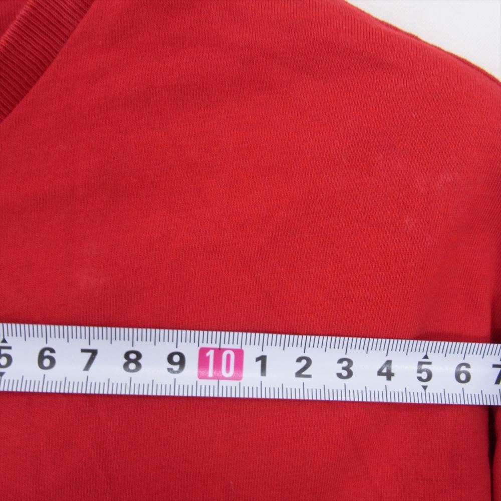 POLO RALPH LAUREN ポロ・ラルフローレン ワッペン POLO ロゴ 半袖 TEE Tシャツ レッド系 L【中古】