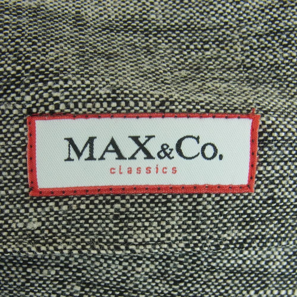 MAX MARA マックスマーラ MAX&Co. ジャケット リネン混 イタリア製 グレー系 38【中古】