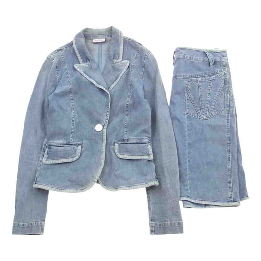 MAX MARA マックスマーラ MAX&Co. ジャケット スカート セットアップ デニム インディゴブルー系 38/40【中古】