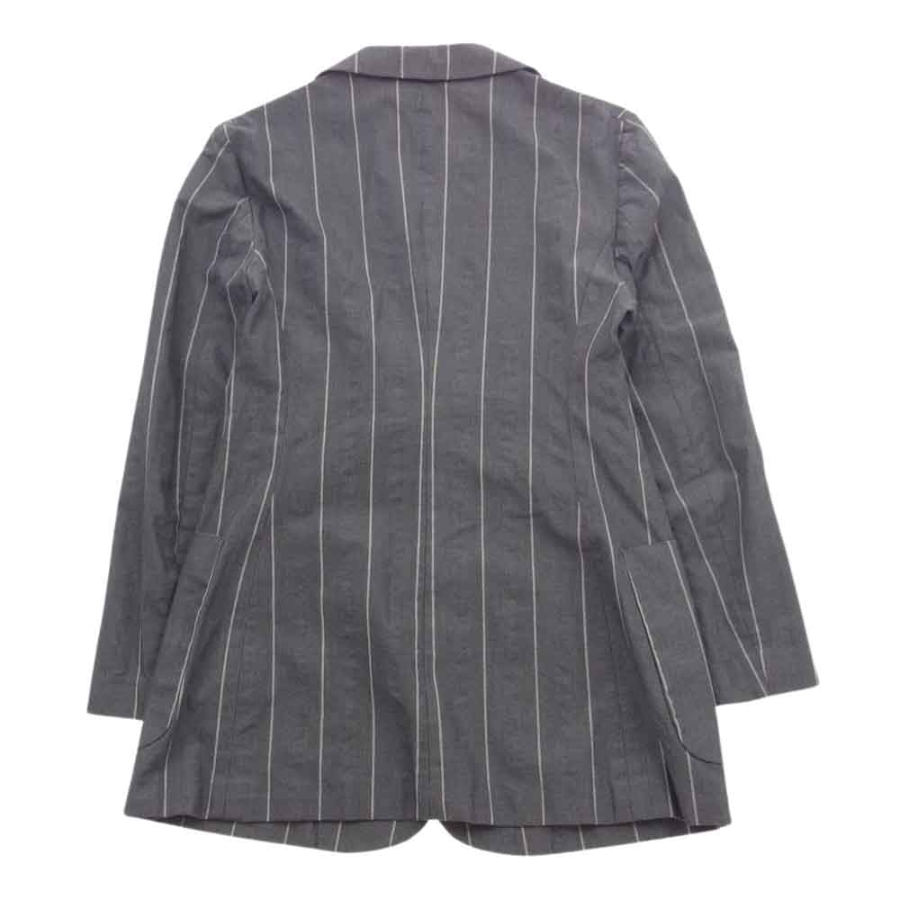 GIANFRANCO FERRE ジャンフランコ・フェレ ジャケット スカート セットアップ ストライプ ブラウン系 I:40/42【中古】