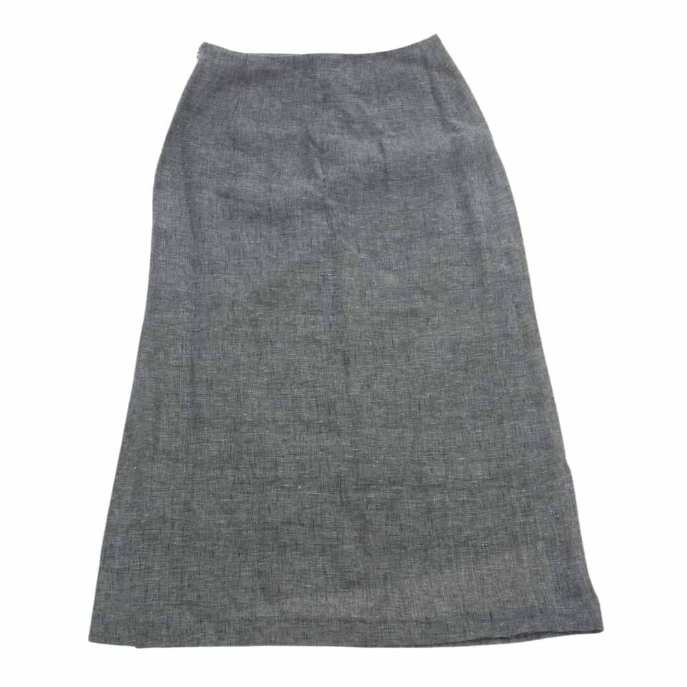 MAX MARA マックスマーラ 銀タグ ジャケット ロングスカート リネン混 セットアップ グレー系 42【中古】