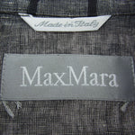 MAX MARA マックスマーラ 銀タグ ジャケット ロングスカート リネン混 セットアップ グレー系 42【中古】