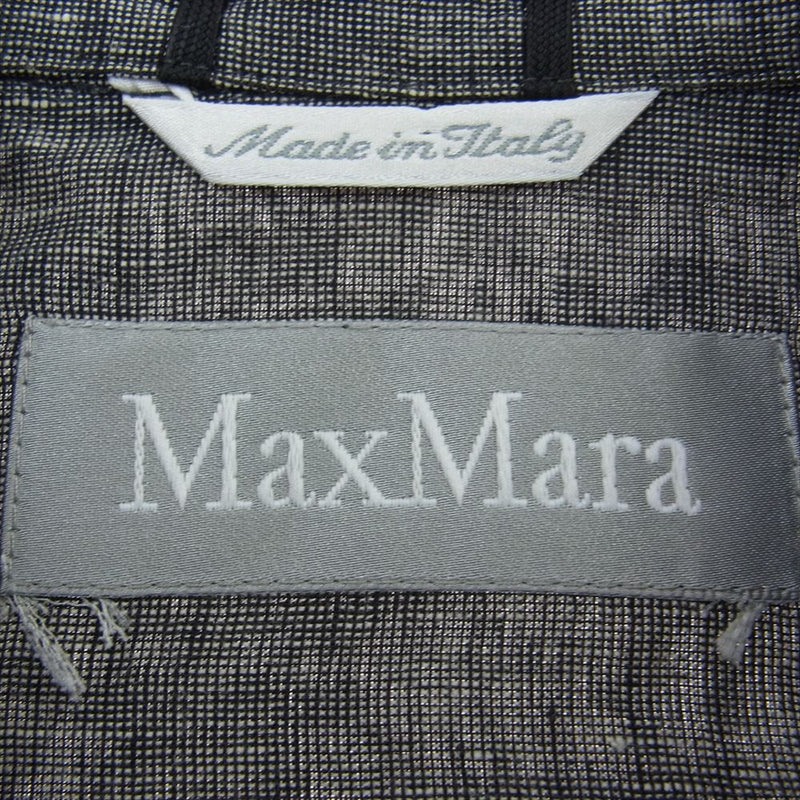 MAX MARA マックスマーラ 銀タグ ジャケット ロングスカート リネン混 セットアップ グレー系 42【中古】