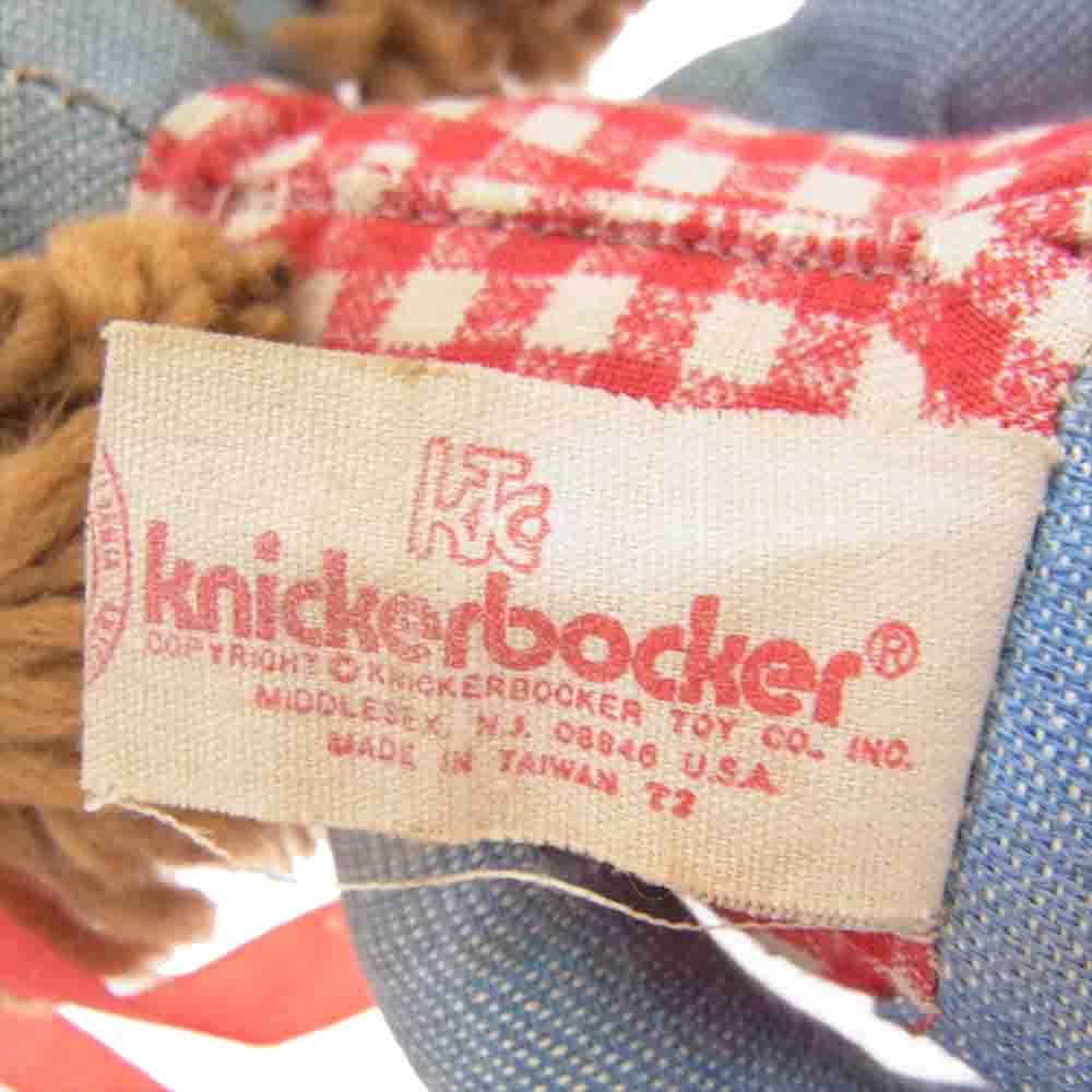 Levi's リーバイス vintage 70s Denim Rag Doll ニッカーボッカー社 ヴィンテージ デニム ラグ ドール ギンガム ぬいぐるみ Sサイズ相当 ライトブルー系【中古】