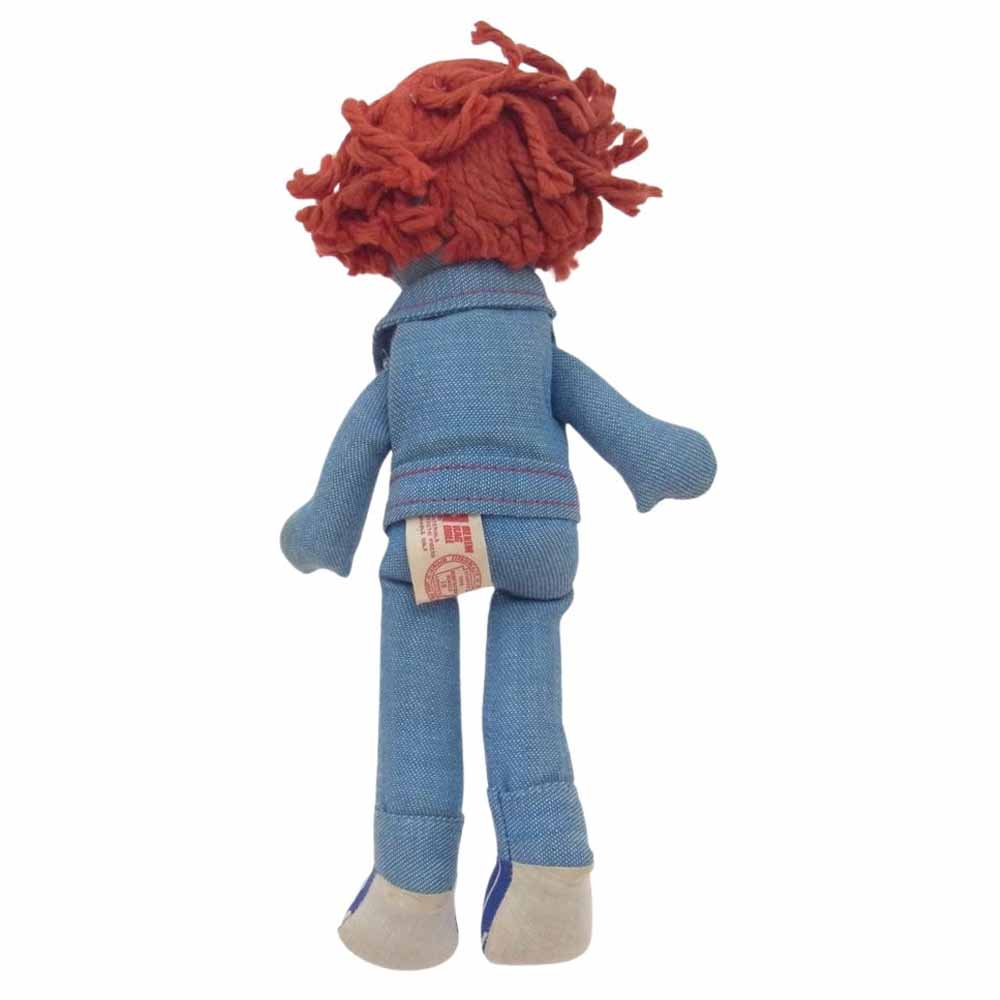 Levi's リーバイス vintage 70s Denim Rag Doll ニッカーボッカー社 ヴィンテージ デニム ラグ ドール BIG E ぬいぐるみ Sサイズ相当 ライトブルー系【中古】