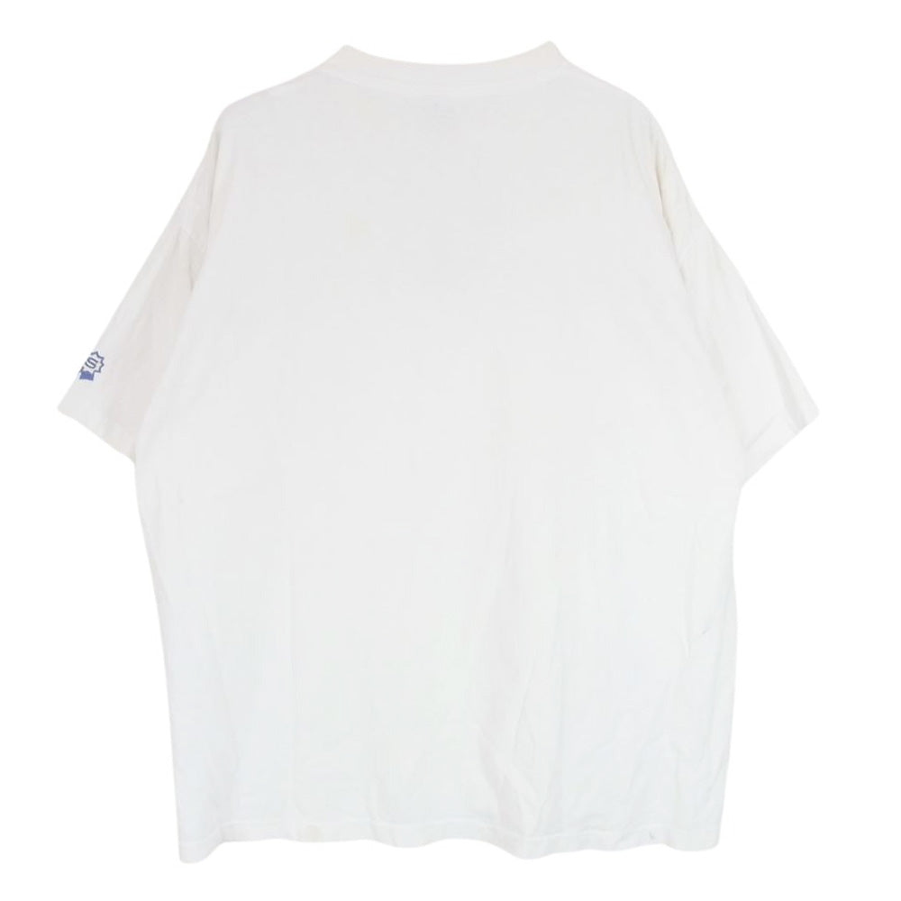 STUSSY ステューシー vintage 90s 前期 USA製 白タグ PRO-AM プリント 半袖 Tシャツ ホワイト系 2XL【中古】