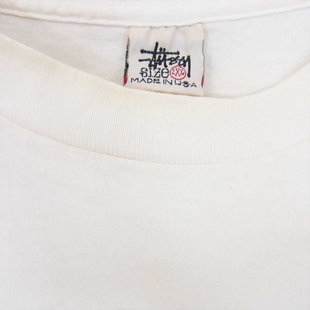 STUSSY ステューシー vintage 90s 前期 USA製 白タグ PRO-AM プリント