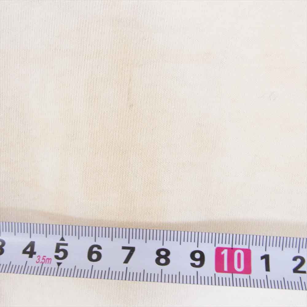 STUSSY ステューシー vintage 80s USA製 黒タグ XTRA ブリント 半袖 Tシャツ オフホワイト系 L【中古】