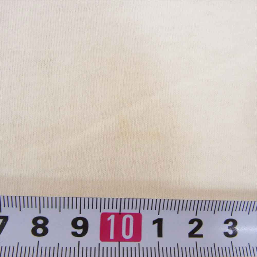 STUSSY ステューシー vintage 80s USA製 黒タグ XTRA ブリント 半袖 Tシャツ オフホワイト系 L【中古】