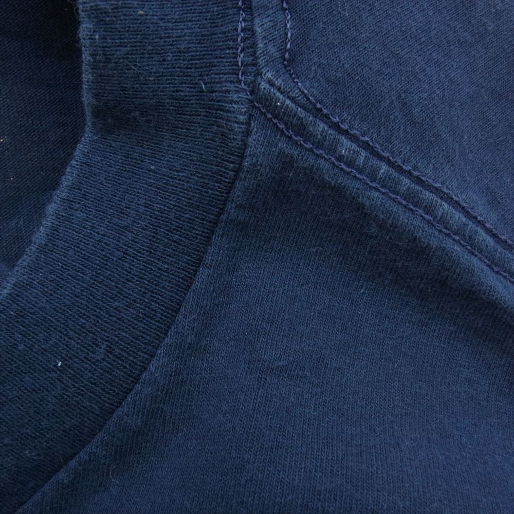 STUSSY ステューシー vintage 80s USA製 黒タグ ブリント Tシャツ ネイビー系 ネイビー系 M【中古】