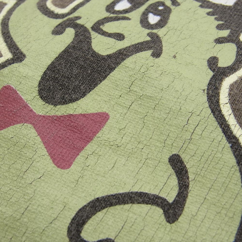 STUSSY ステューシー vintage 80s USA製 黒タグ ブリント Tシャツ