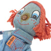 Levi's リーバイス vintage 70s Denim Rag Doll ニッカーボッカー社 ヴィンテージ デニム ラグ ドール ぬいぐるみ Sサイズ相当 箱付き ライトブルー系【中古】