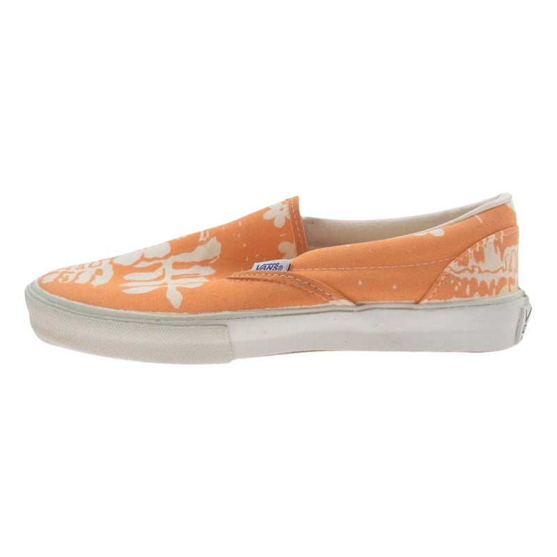 VANS バンズ VINTAGE 70s USA製 VANDOREN VANS ヴィンテージ バンズ ハイビスカス スリッポン スリップオン スニーカー オレンジ オレンジ系 US8【中古】