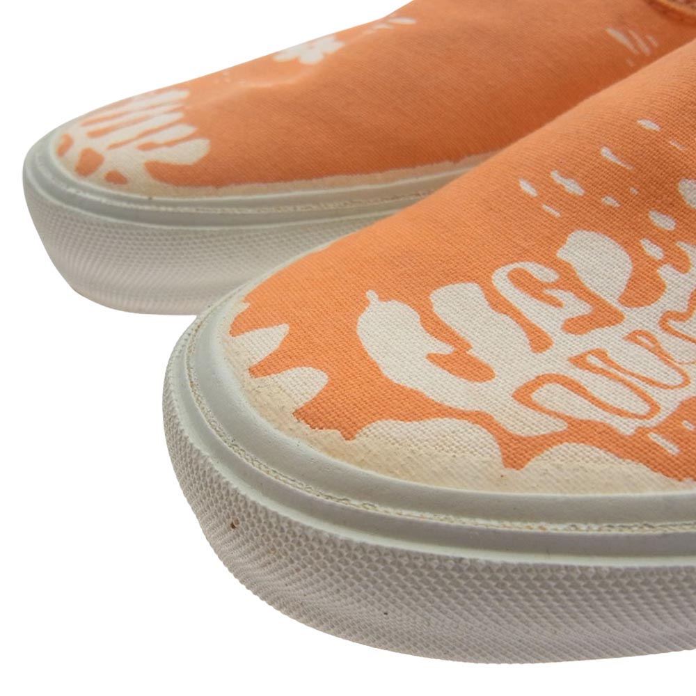 VANS バンズ VINTAGE 70s USA製 VANDOREN VANS ヴィンテージ バンズ ハイビスカス スリッポン スリップオン スニーカー オレンジ オレンジ系 US9.5【中古】