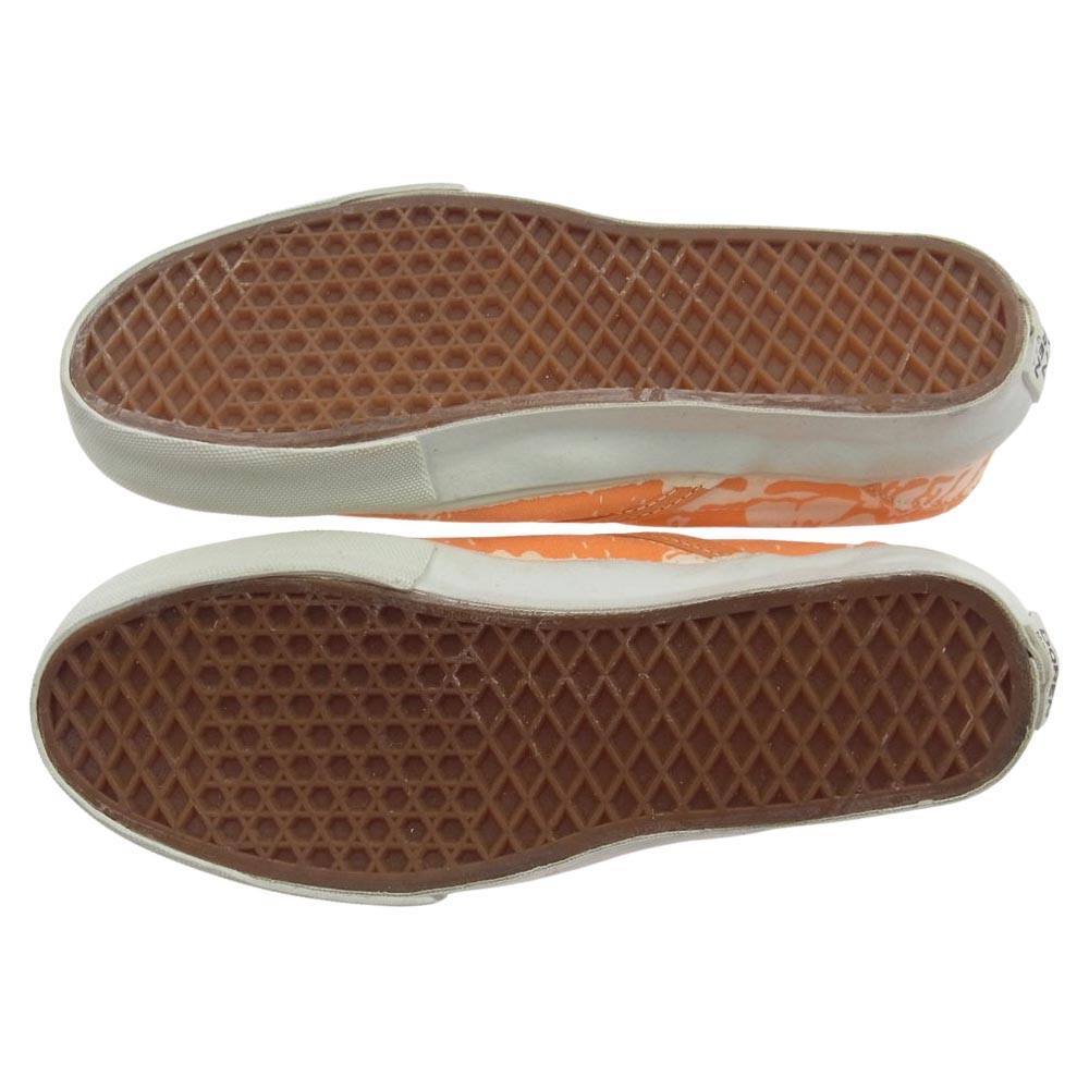 VANS バンズ VINTAGE 70s USA製 VANDOREN VANS ヴィンテージ バンズ ハイビスカス スリッポン スリップオン スニーカー オレンジ オレンジ系 US9.5【中古】