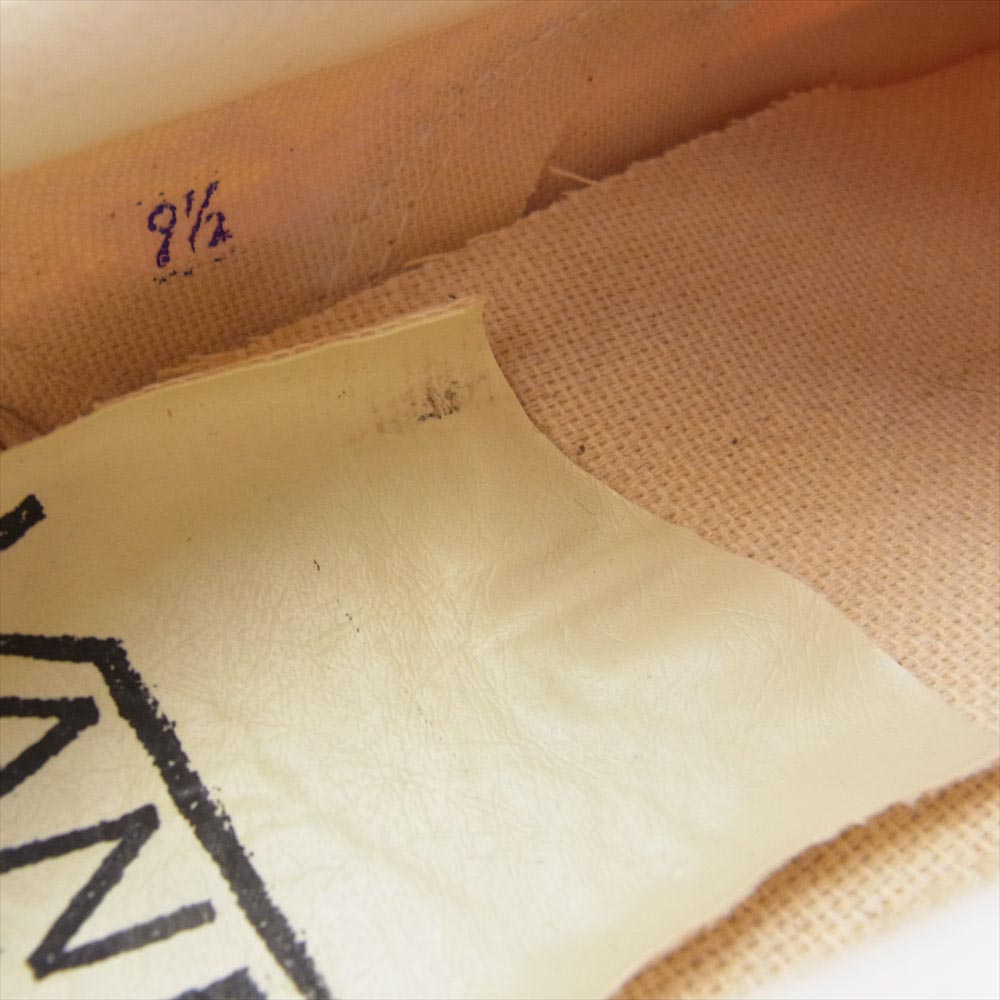 VANS バンズ VINTAGE 70s USA製 VANDOREN VANS ヴィンテージ バンズ ハイビスカス スリッポン スリップオン スニーカー オレンジ オレンジ系 US9.5【中古】