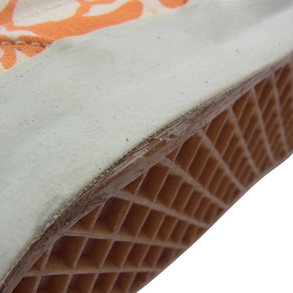 VANS バンズ VINTAGE 70s USA製 VANDOREN VANS ヴィンテージ バンズ ハイビスカス スリッポン スリップオン スニーカー オレンジ オレンジ系 US9.5【中古】