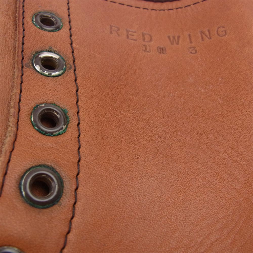 RED WING レッドウィング 877-1 USA製 80s~90s 白四角犬タグ MADE IN U.S.A. カンヌキ有 犬タグ クラシックモック ブラウン系 81/2EE【中古】