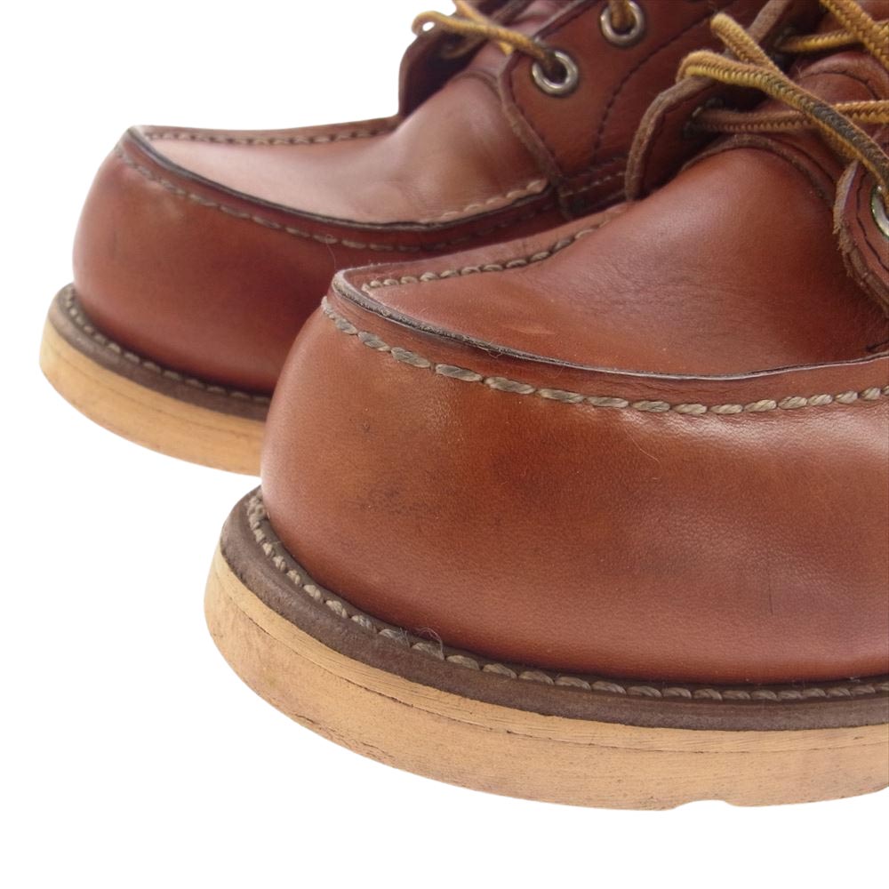 RED WING レッドウィング 875-1 USA製 アイリッシュセッター 80s~90s カンヌキ無 犬タグ モックトゥ ブーツ ブラウン系 81/2EE【中古】