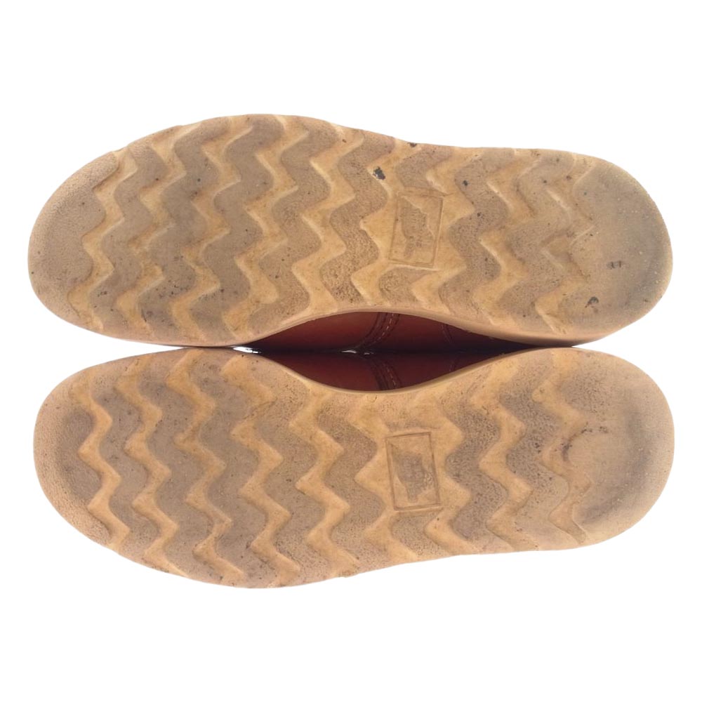 RED WING レッドウィング 875-1 USA製 アイリッシュセッター 80s~90s カンヌキ無 犬タグ モックトゥ ブーツ ブラウン系 81/2EE【中古】