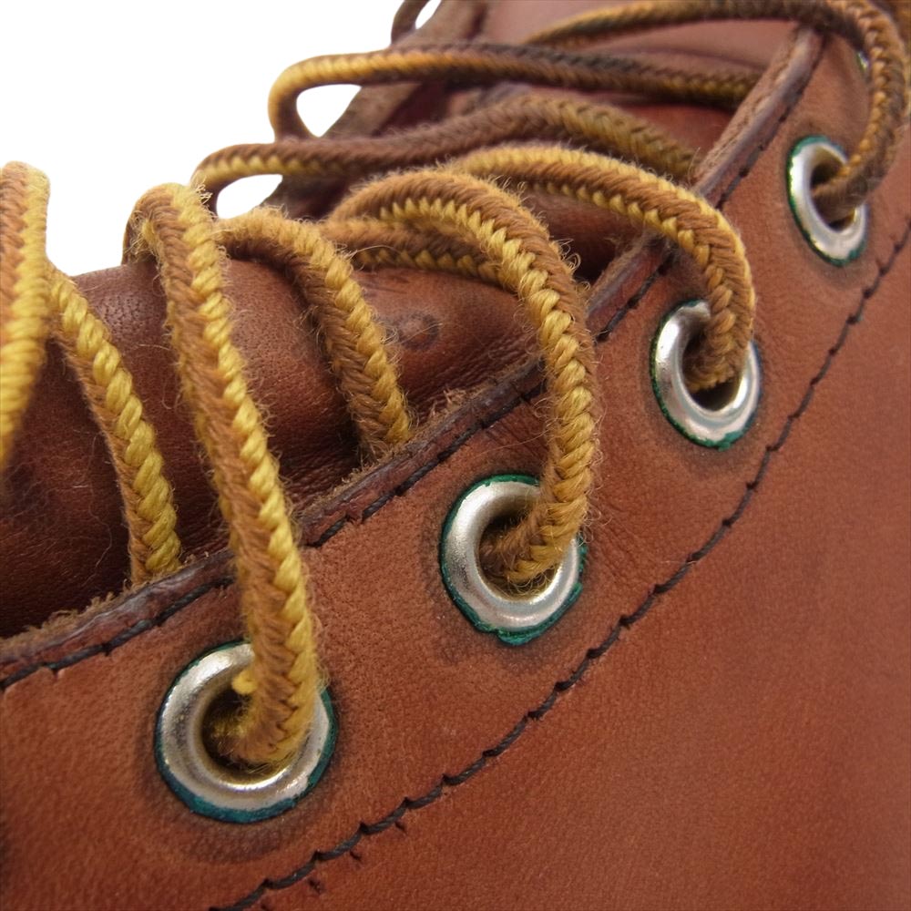 RED WING レッドウィング 875-1 USA製 アイリッシュセッター 80s~90s カンヌキ無 犬タグ モックトゥ ブーツ ブラウン系 81/2EE【中古】