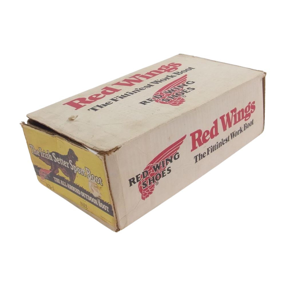 RED WING レッドウィング 875-1 USA製 アイリッシュセッター 80s~90s カンヌキ無 犬タグ モックトゥ ブーツ ブラウン系 81/2EE【中古】