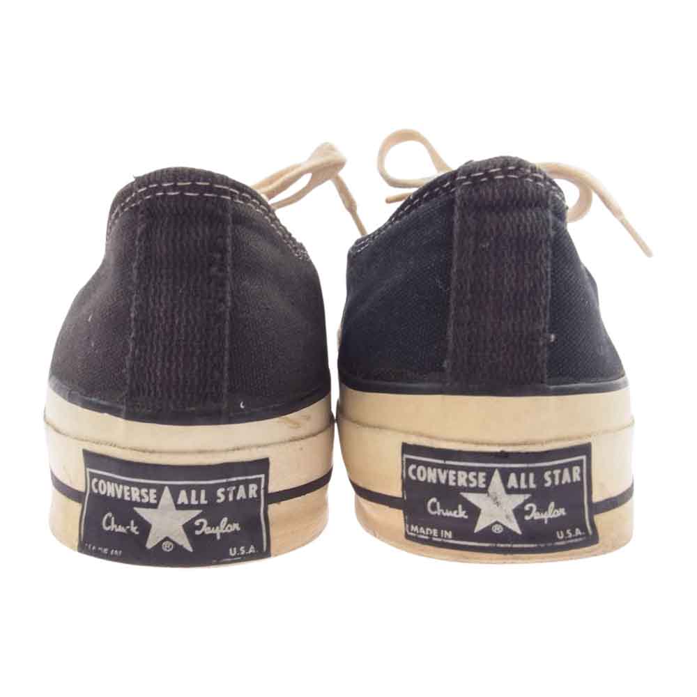 CONVERSE コンバース USA製 70s VINTAGE Chuck Taylor チャックテイラー ローカット スニーカー  ブラック系 7【中古】