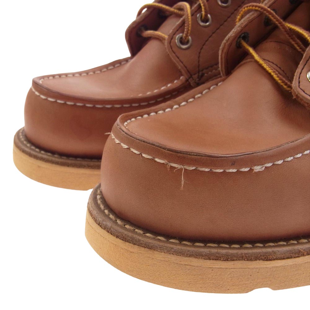 RED WING レッドウィング 875-1 デットストック USA製 アイリッシュセッター 80s~90s カンヌキ無 犬タグ モックトゥ ブーツ ライトブラウン系 9E【中古】