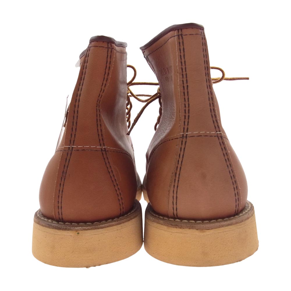 RED WING レッドウィング 875-1 デットストック USA製 アイリッシュセッター 80s~90s カンヌキ無 犬タグ モックトゥ ブーツ ライトブラウン系 9E【中古】