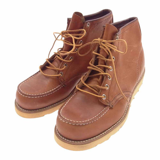 RED WING レッドウィング 875-1 デットストック USA製 アイリッシュセッター 70s~80s  カンヌキ 犬タグ モックトゥ ブーツ ブラウン系 10E【中古】