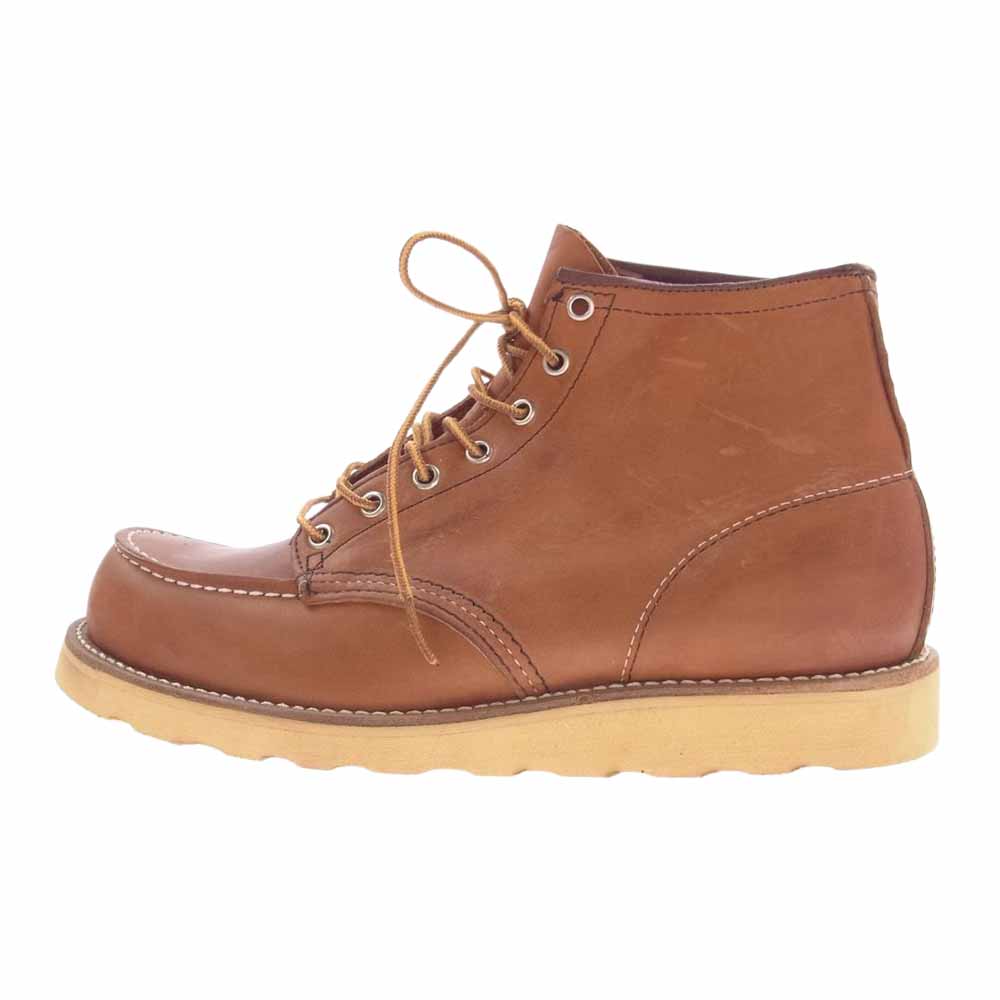 RED WING レッドウィング 875-1 デットストック USA製 アイリッシュセッター 70s~80s  カンヌキ 犬タグ モックトゥ ブーツ ブラウン系 10E【中古】