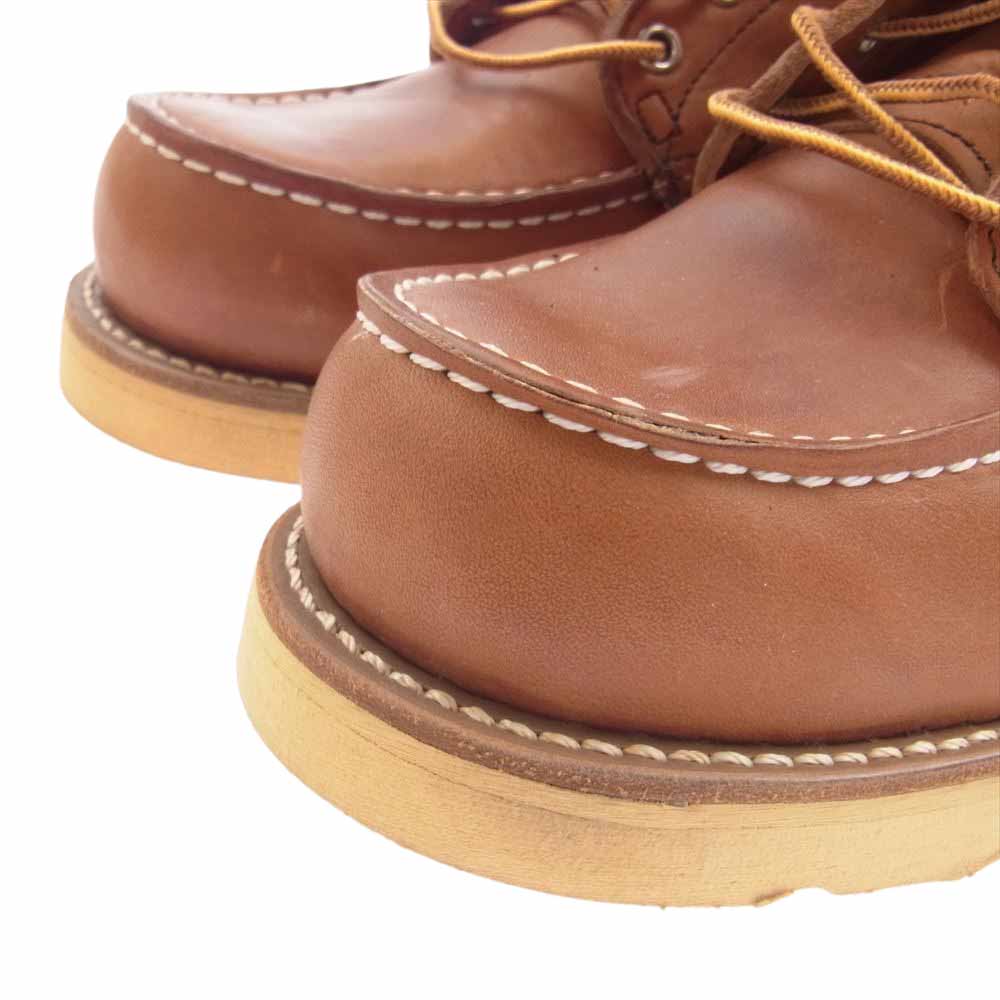 RED WING レッドウィング 875-1 デットストック USA製 アイリッシュセッター 70s~80s  カンヌキ 犬タグ モックトゥ ブーツ ブラウン系 10E【中古】