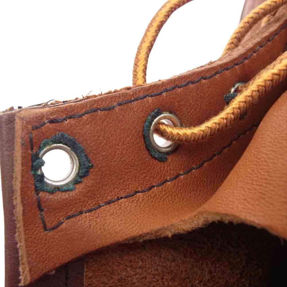 RED WING レッドウィング 875-1 デットストック USA製 アイリッシュセッター 70s~80s  カンヌキ 犬タグ モックトゥ ブーツ ブラウン系 10E【中古】