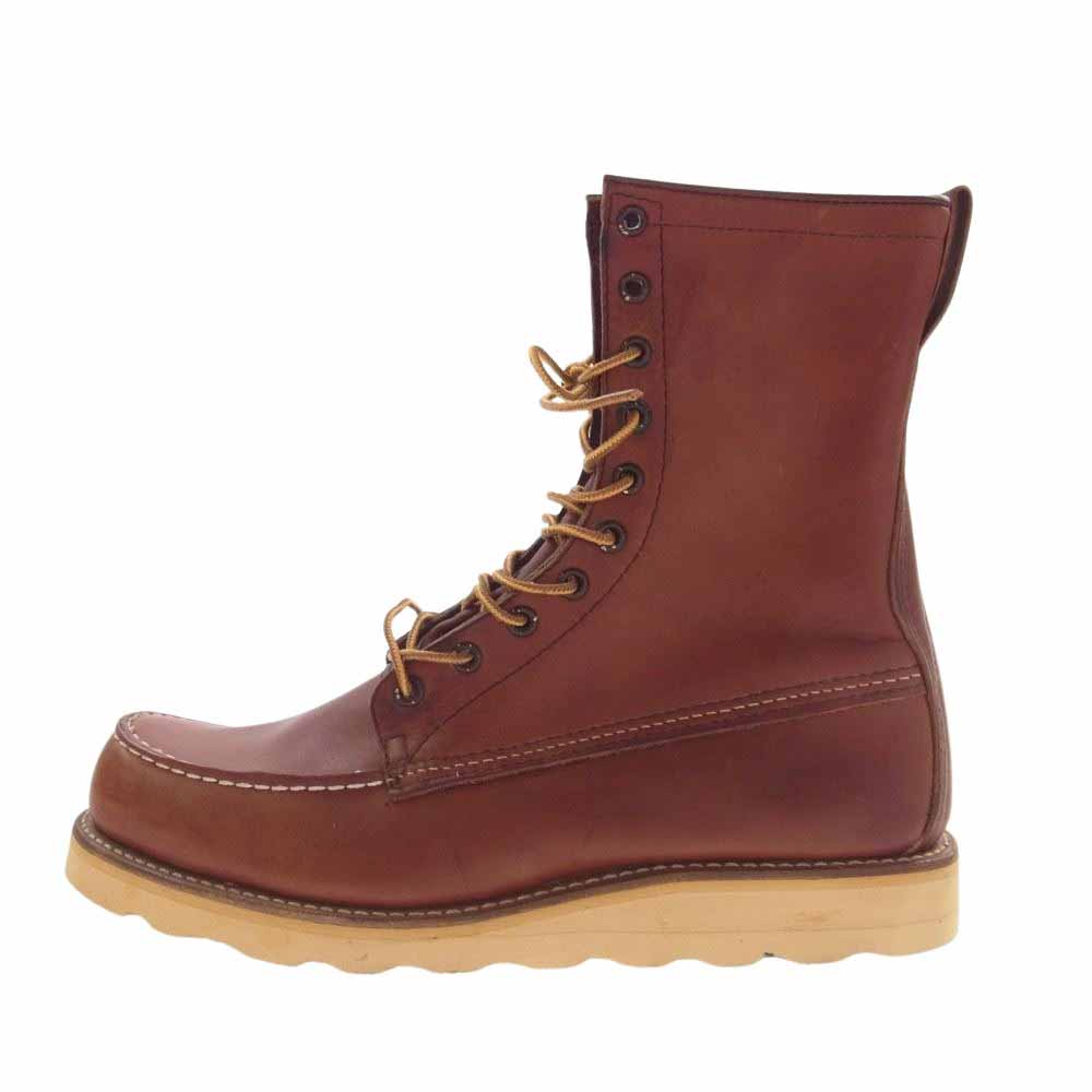 RED WING レッドウィング 877 デットストック USA製 DU-FLEX ソール 70s~80s カンヌキ 犬タグ クラシックモック ブラウン系 9D【中古】