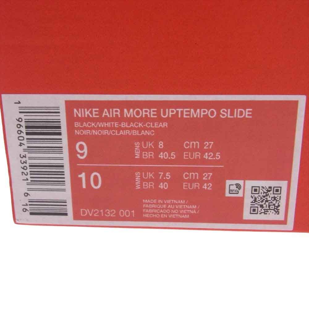 NIKE ナイキ DV2132-001 Nike Air More Uptempo Slide Black エアモアアップテンポ モアテン サンダル ブラック系 27【極上美品】【中古】