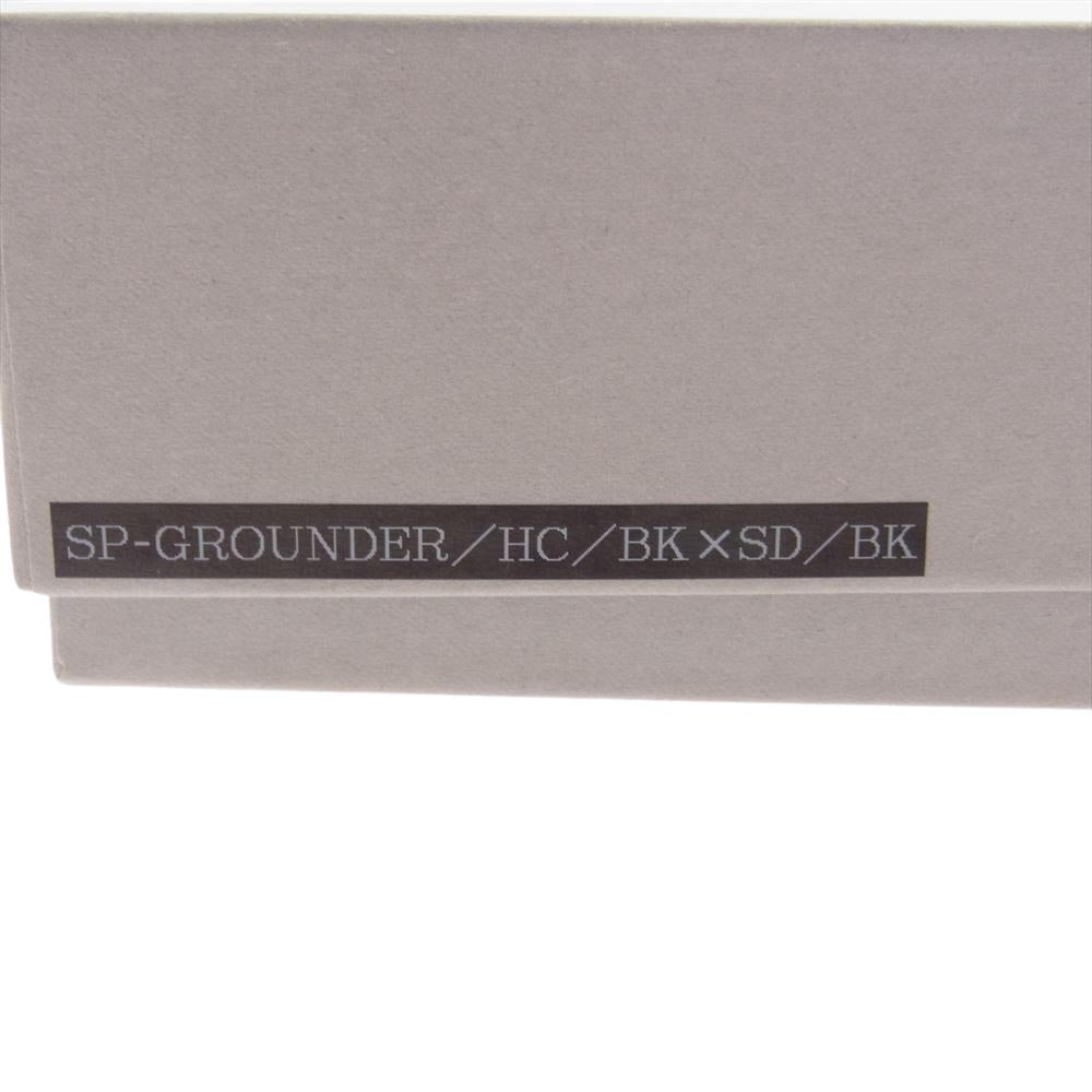 WILDSWANS ワイルドスワンズ タイガースブラザーズ別注 SP-GROUNDER シェルコードバン BLACK 内装サドルプルアップ シルバーステッチ コンパクトウォレット 二つ折り財布 ブラック系【美品】【中古】