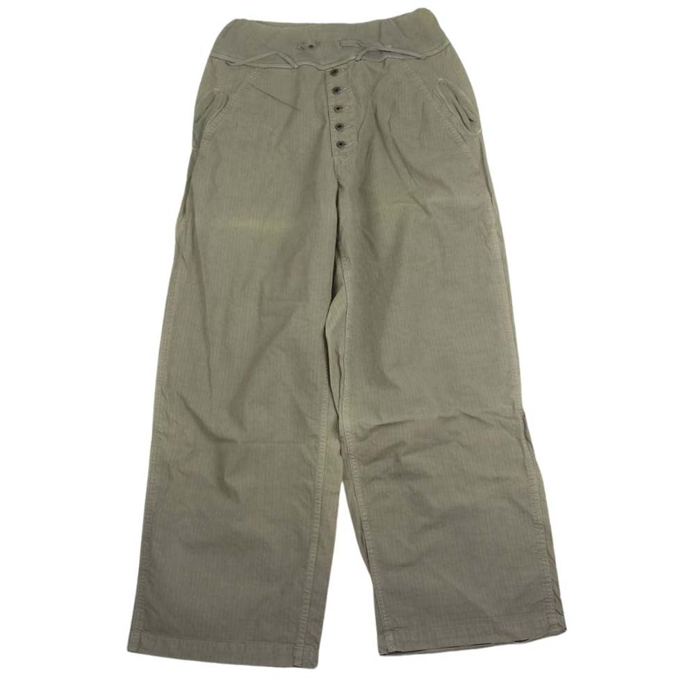 KAPITAL キャピタル イージー コットン パンツ ウエスト リブ ベージュ系 L【中古】