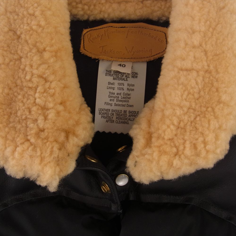 ロッキーマウンテン フェザーベッド CHRISTY VEST クリスティー ダウンベスト ブラック系 40【中古】