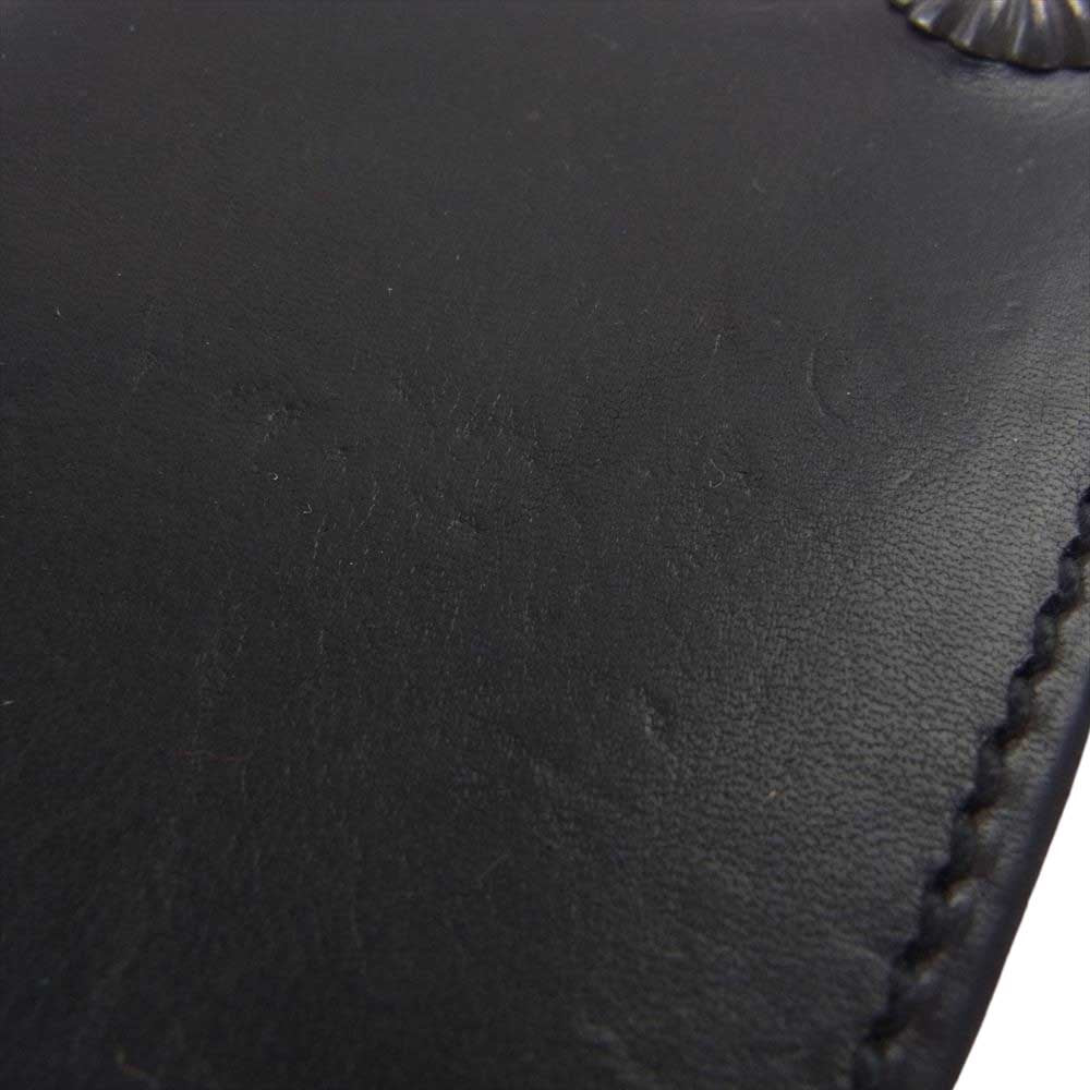 LARRY SMITH ラリースミス TRUCKERS WALLET トラッカーズ ウォレット シェルコンチョ ギャランティカード付属 ブラック系【中古】