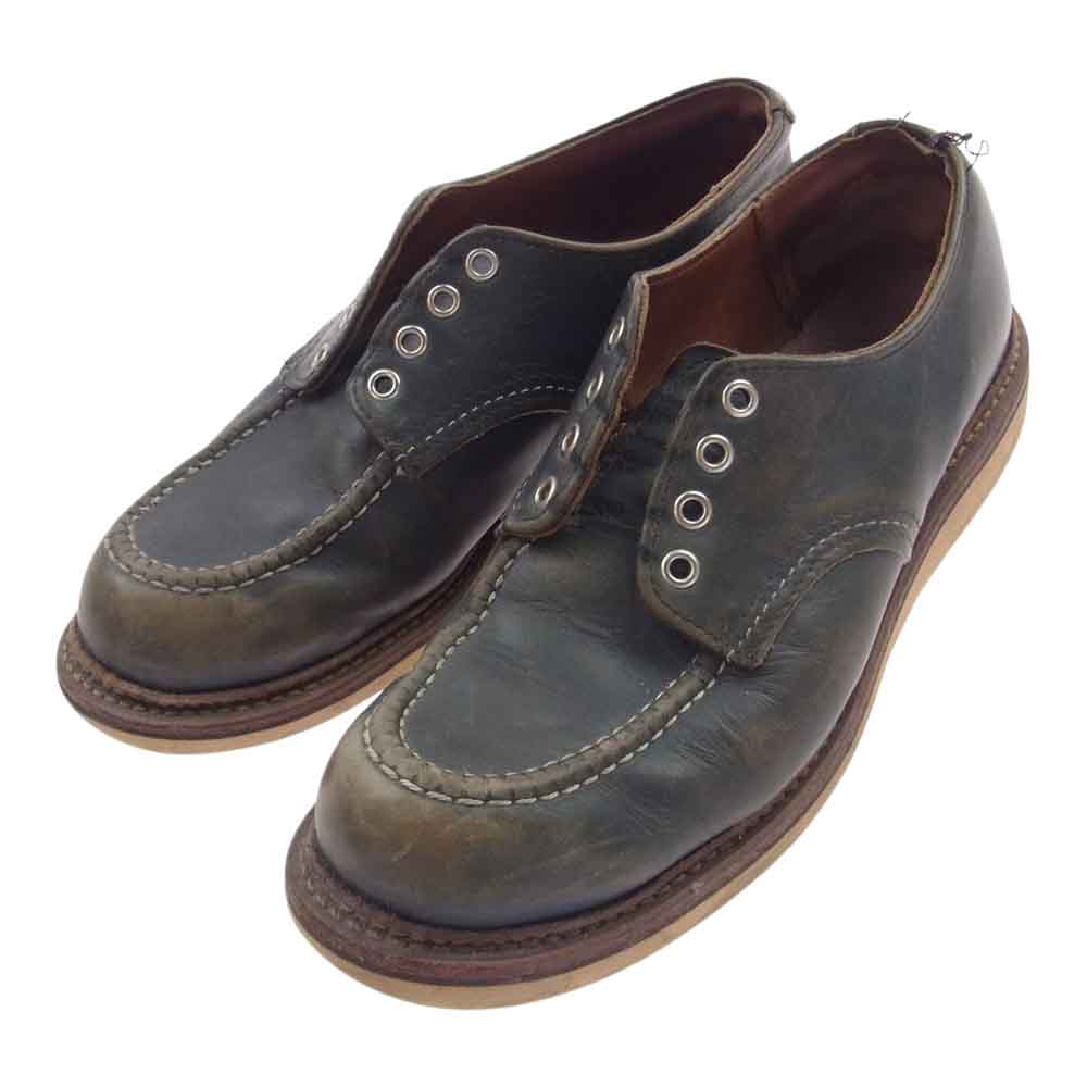 RED WING レッドウィング 8100 Oxford オックスフォード インディゴポーテージ  レザーシューズ カーキ系 27.5cm【中古】