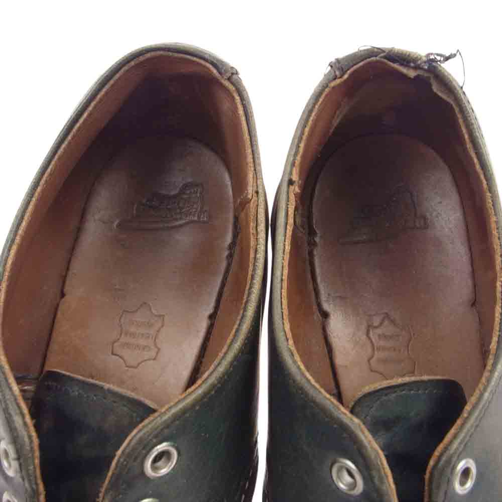 RED WING レッドウィング 8100 Oxford オックスフォード インディゴポーテージ  レザーシューズ カーキ系 27.5cm【中古】