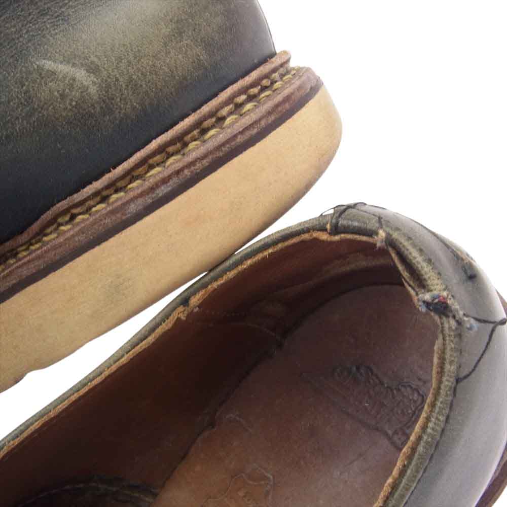 RED WING レッドウィング 8100 Oxford オックスフォード インディゴポーテージ  レザーシューズ カーキ系 27.5cm【中古】